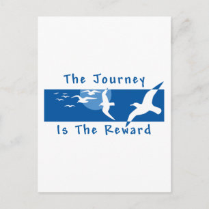 Yoga - The Journey Is The Reward Postcard