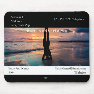 Yoga Theme Promotional Photo Mousepad
