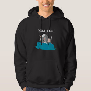 Yoga Time Cat Relax Meditation Hoodie