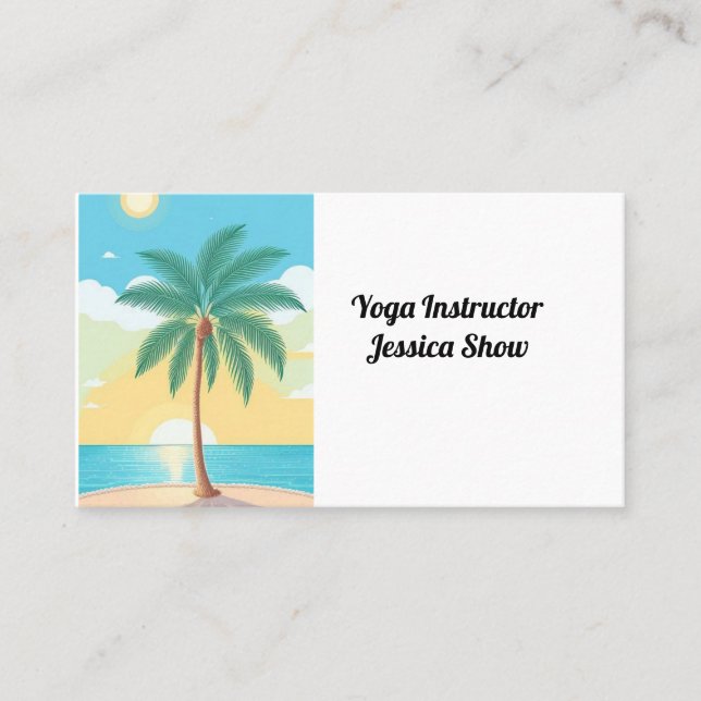 Yoga Training  Business Card (Front)