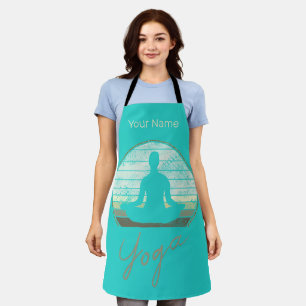 Yoga Training Vintage Design Meditation Or Pilates Apron