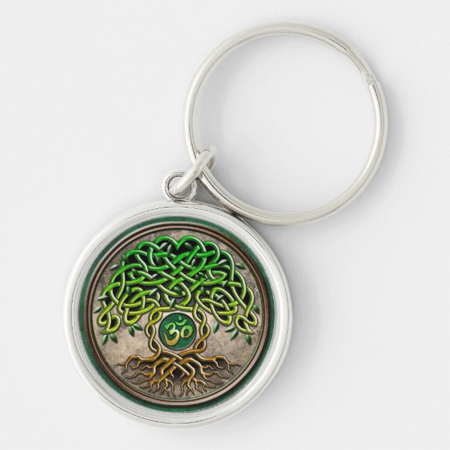 Yoga Tree of Life Key Ring (Front)