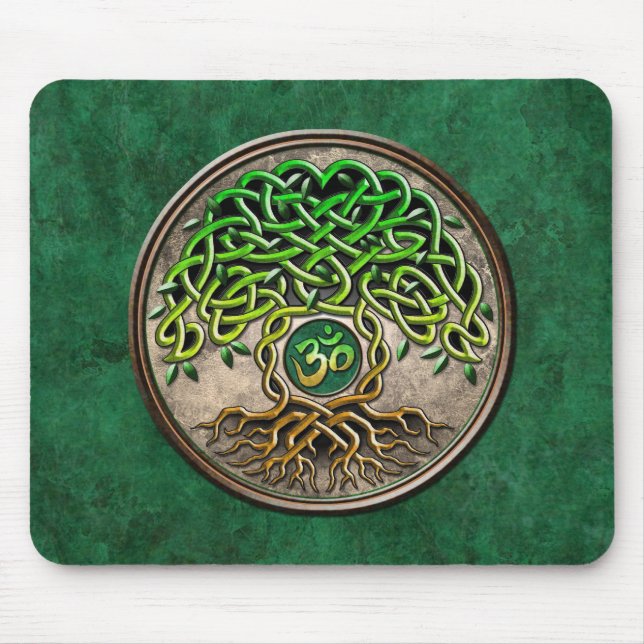 Yoga Tree of Life Mouse Pad (Front)