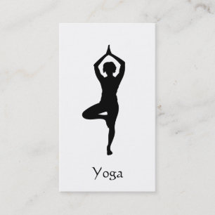 Yoga Tree Pose Business Card