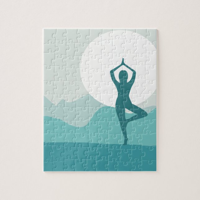 Yoga Tree Pose Jigsaw Puzzle (Vertical)