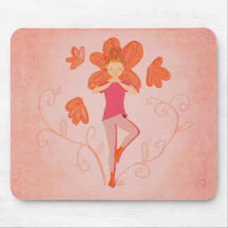 Yoga_ Tree Pose mouse pad