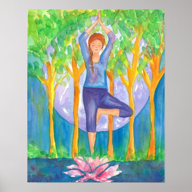 Yoga Tree Pose Poster (Front)