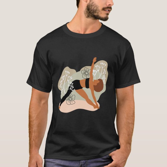 Yoga Triangle Pose T-Shirt (Front)