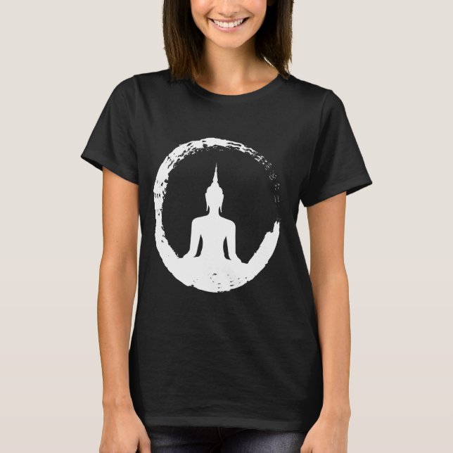 Yoga Tshirt MEDITATION BUDDHA Gift Yoga Teacher (Front)