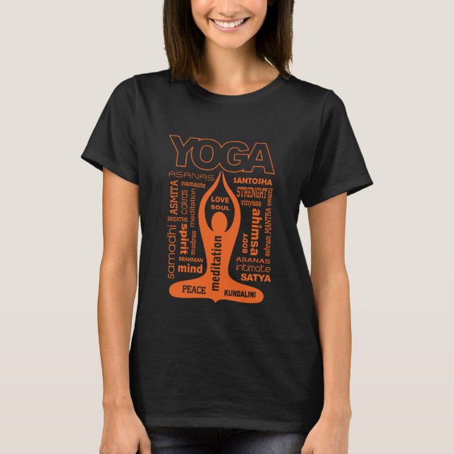 Yoga Typography T-Shirt (Front)