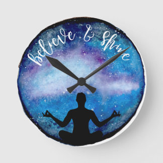 yoga universe round clock