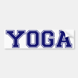 Yoga University Style Bumper Sticker