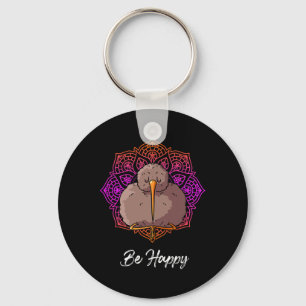 Yoga Unleashed Calm Kiwi Bird Yoga Zen Key Ring