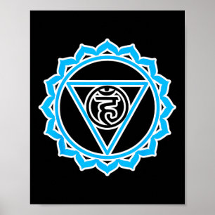Yoga Veshuddha Throat Chakra By Blue Chakra Poster