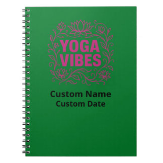 Yoga Vibes Lotus Vines Mindful Journal