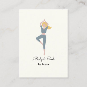  Yoga  Visitenkarte Business Card