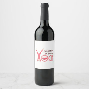 Yoga Wine Label
