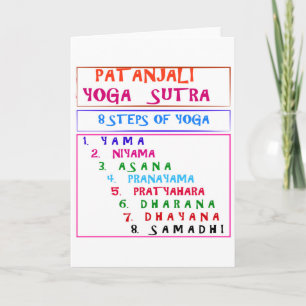 Yoga Wisdom Words Holiday Card