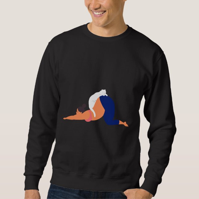Yoga With Cat Sweatshirt (Front)