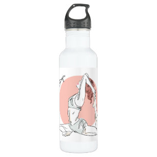 Yoga Woman custom name water bottles