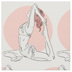 Yoga Woman fabric 1