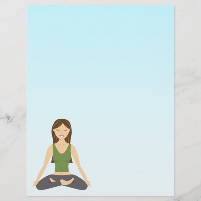 Yoga Woman In Lotus Pose (Front)