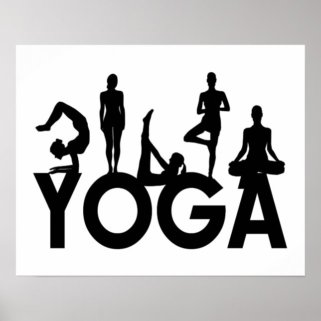 Yoga Women Silhouettes Poster (Front)