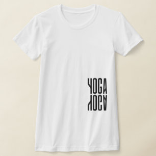 Yoga, Yoga Cool, Modern, Women's Slim Fit, White T-Shirt