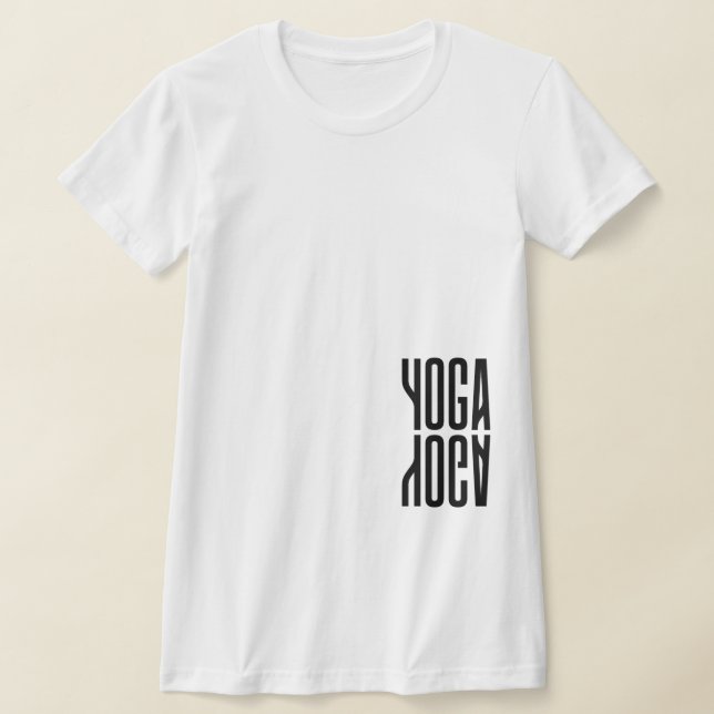 Yoga, Yoga Cool, Modern, Women's Slim Fit, White T-Shirt (Laydown)