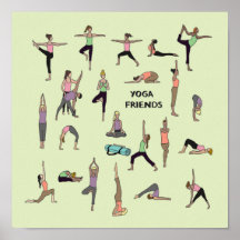 Yoga, yoga friends poster