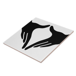Yoga Yoni Mudra Ceramic Tile