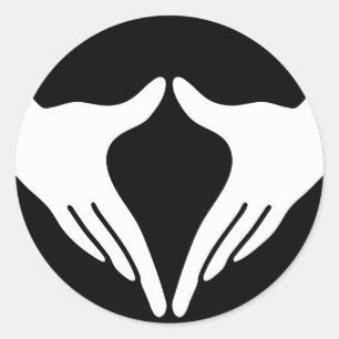 Yoga Yoni Mudra Classic Round Sticker