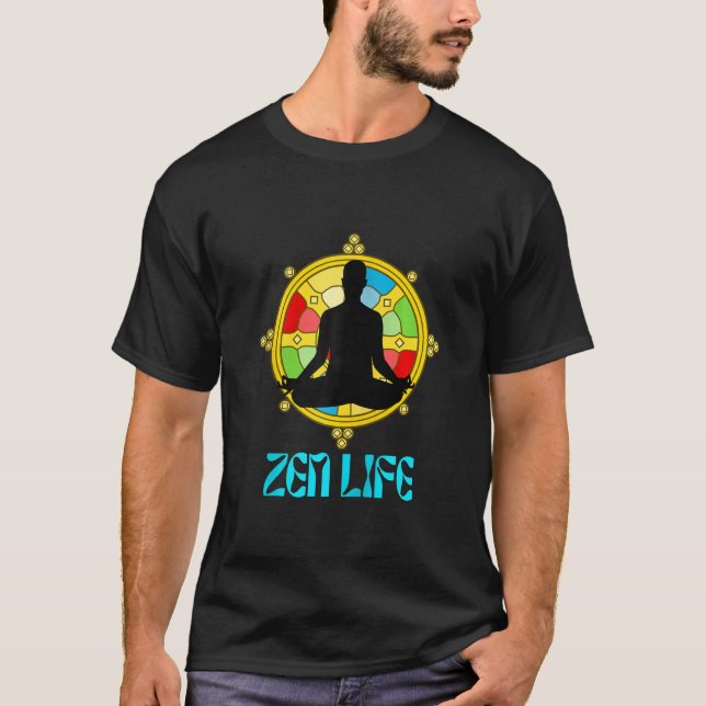 Yoga Zen Life Yoga Ideas Namaste T-Shirt (Front)