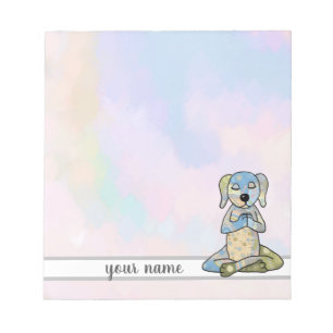 yogahund  Notizblock Notepad