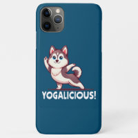 Yogalicious Cute Cartoon Husky Dog - Serene Yoga