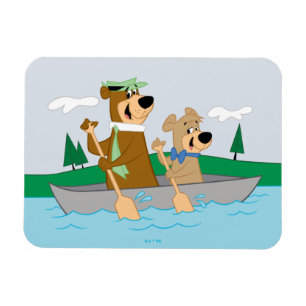 Yogi Bear and Boo Boo Fun Canoe Adventure Magnet