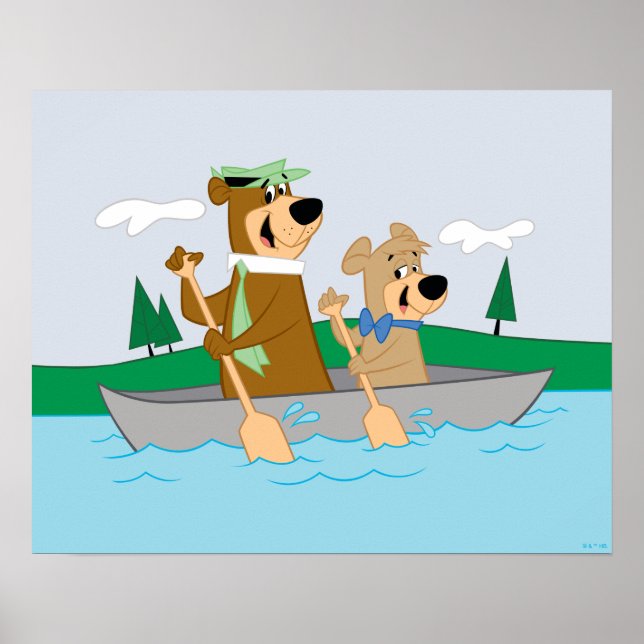 Yogi Bear and Boo Boo Fun Canoe Adventure Poster (Front)
