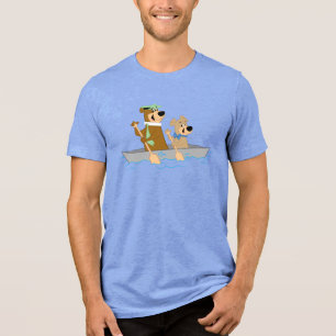 Yogi Bear and Boo Boo Fun Canoe Adventure Tri-Blend Shirt