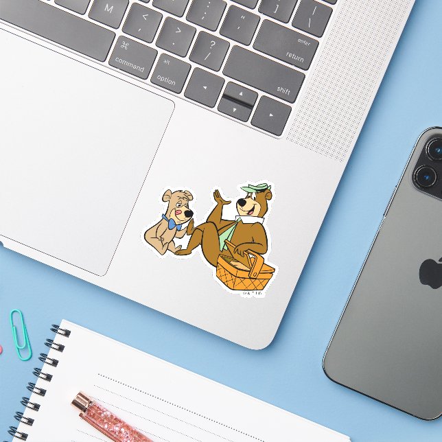 Yogi Bear and Boo-Boo Picnic Snack (Laptop w/ iPhone)