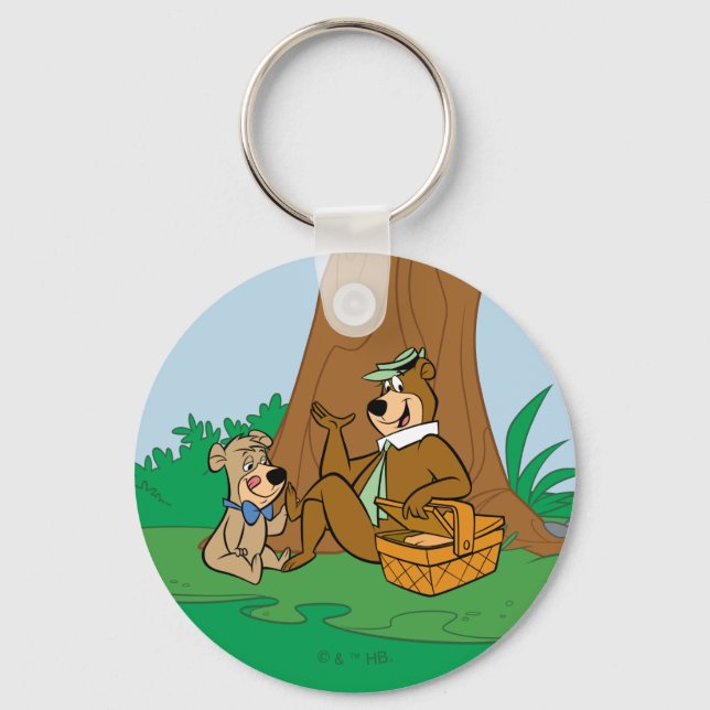 Yogi Bear and Boo-Boo Picnic Snack Key Ring (Front)