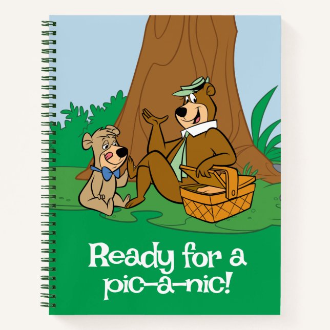Yogi Bear and Boo-Boo Picnic Snack Notebook (Front)