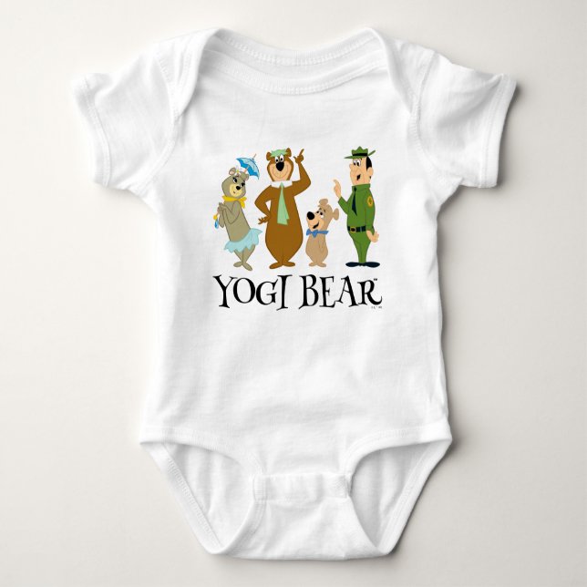 Yogi Bear and Friends Classic Pose Baby Bodysuit (Front)