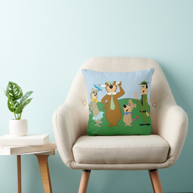 Yogi Bear and Friends Classic Pose Cushion (Chair)