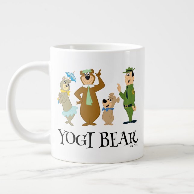 Yogi Bear and Friends Classic Pose Large Coffee Mug (Left)