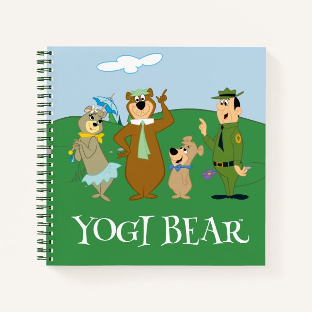 Yogi Bear and Friends Classic Pose Notebook (Front)