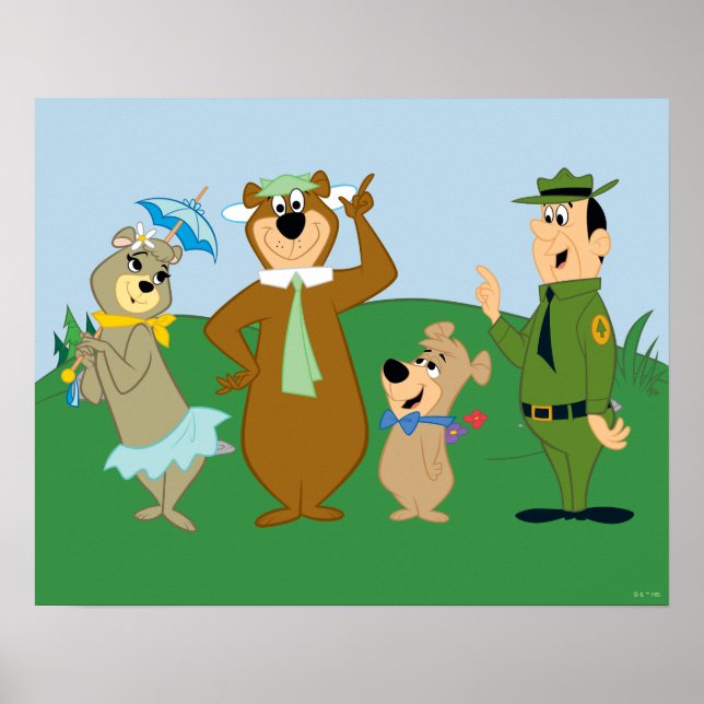 Yogi Bear and Friends Classic Pose Poster (Front)