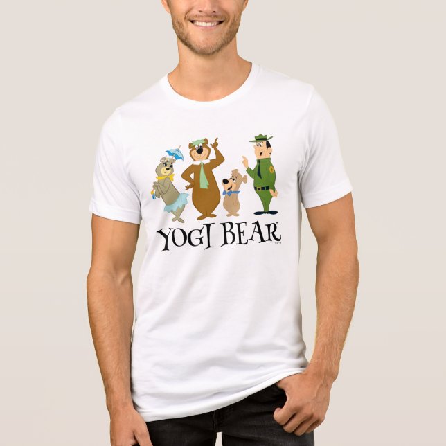 Yogi Bear and Friends Classic Pose Tri-Blend Shirt (Front)