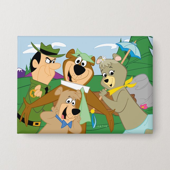 Yogi Bear and Friends Framed Forest Picture (Front)