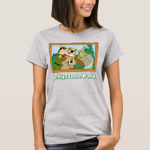 Yogi Bear and Friends Framed Forest Picture T-Shirt