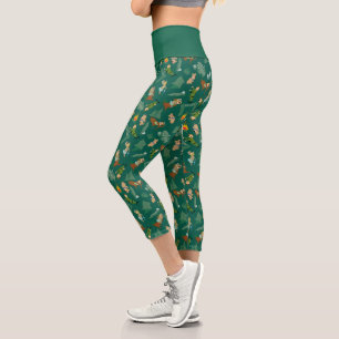 Yogi Bear and Friends Jellystone Park Camp Pattern Capri Leggings
